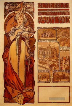  alphonse - Österreich 1899 Tschechisch Jugendstil Alphonse Mucha
